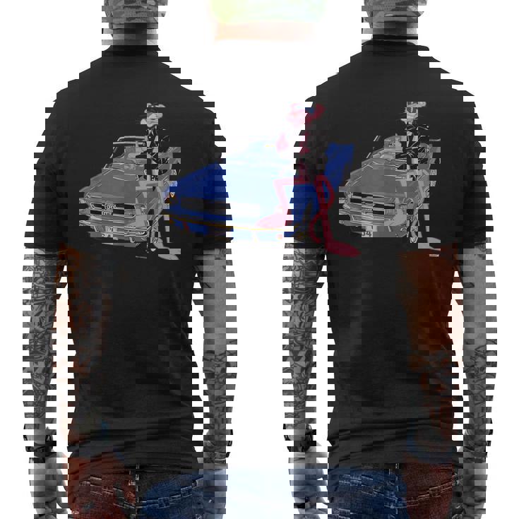 ピンクパンサー ヴィンテージ 1964 コンバーチブル 車 クール キャット メンズTシャツ バックプリント