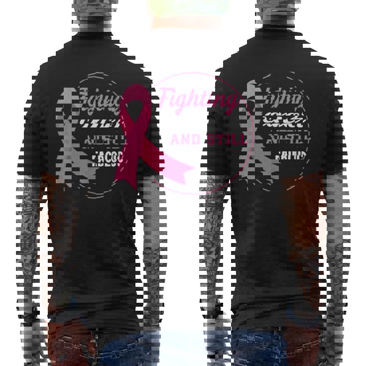 ピンクリボン 乳がん メンズTシャツ バックプリント