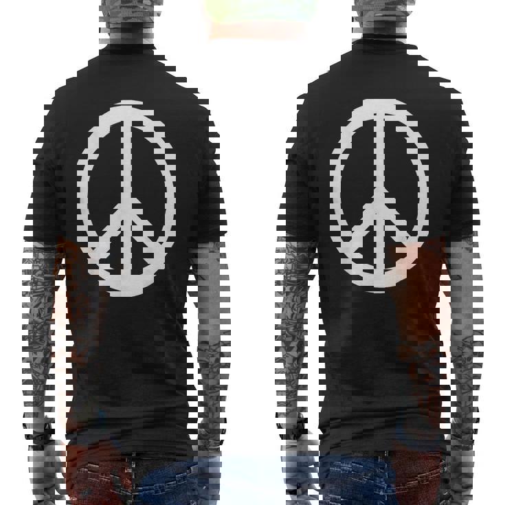 ピースサイン ピースサイン ピースサイン Peace メンズTシャツ バックプリント