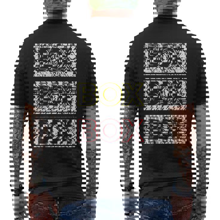 ファン用カータイヤ ボックスボックス メンズTシャツ バックプリント