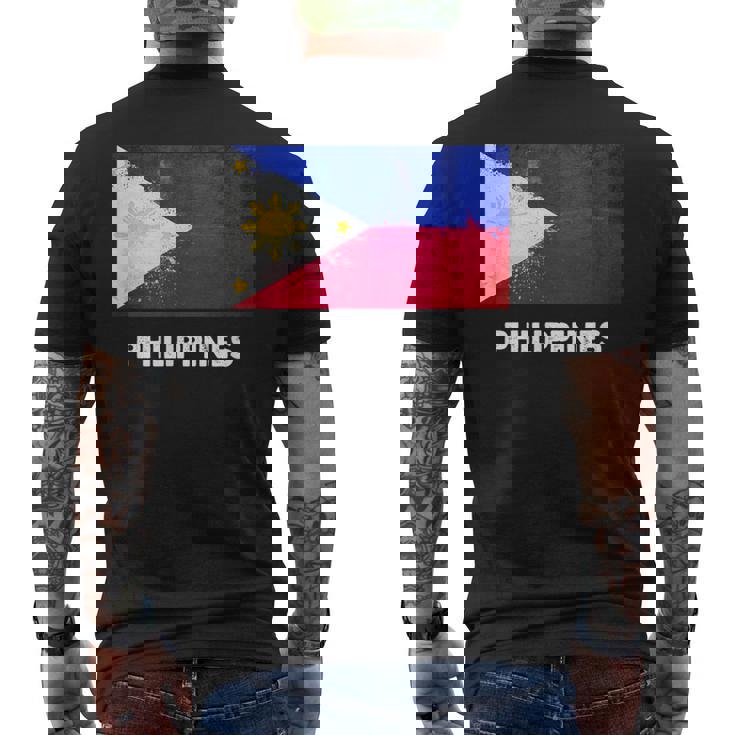 フィリピン国旗tシャツ メンズTシャツ バックプリント