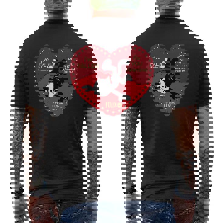 フェリックス・ザ・キャット・ヴァレンタイン・フォー・ユー 長袖tシャツ メンズTシャツ バックプリント