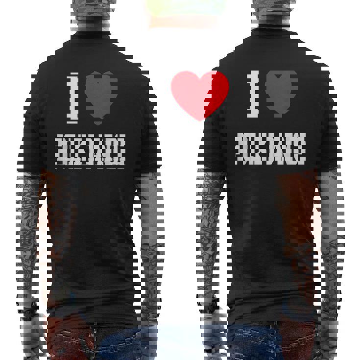 フォークダンス大好き メンズTシャツ バックプリント