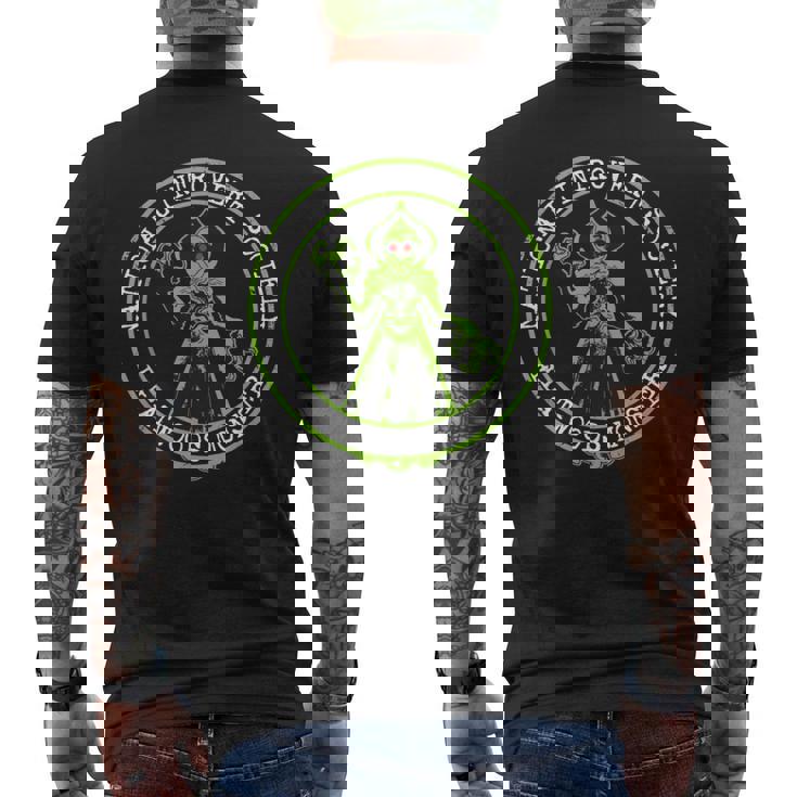 フラットウッズモンスター-国民内向的な社会面白い暗号化 メンズTシャツ バックプリント