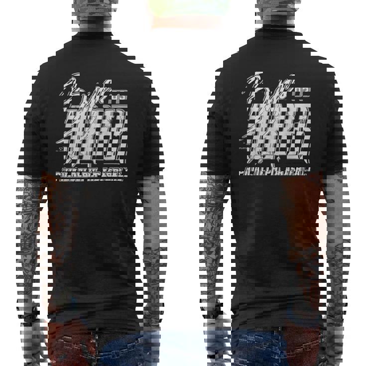 ブライス・ハーパー フィラデルフィア 野球 ロック Mlbpa メンズTシャツ バックプリント