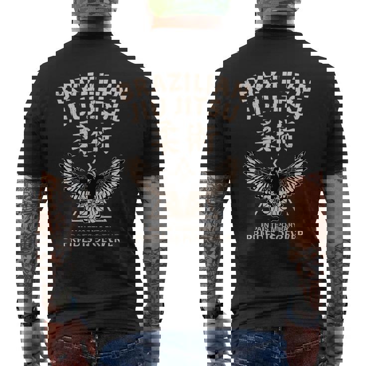 ブラジリアン柔術 イーグル 長袖tシャツ メンズTシャツ バックプリント