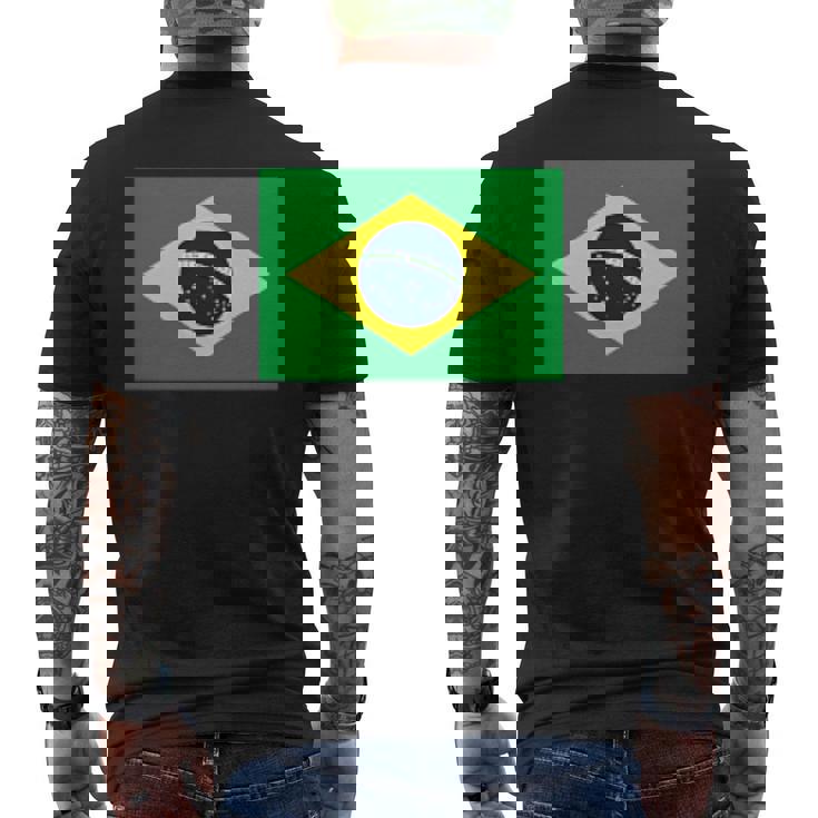 ブラジル レディース メンズ キッズ 左胸 ブラジル国旗 メンズTシャツ バックプリント