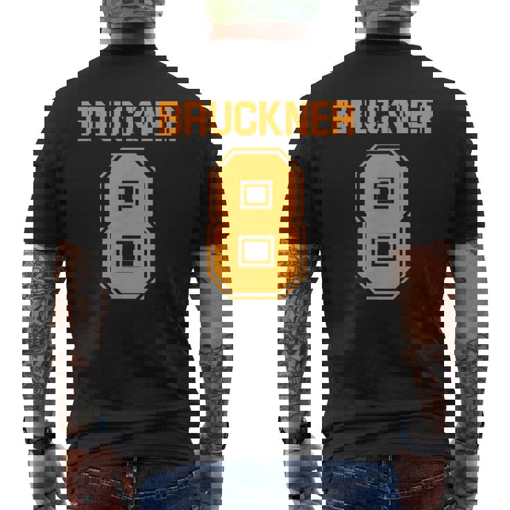 ブルックナー第8交響曲面白いスポーツ Bruckner 8 メンズTシャツ バックプリント