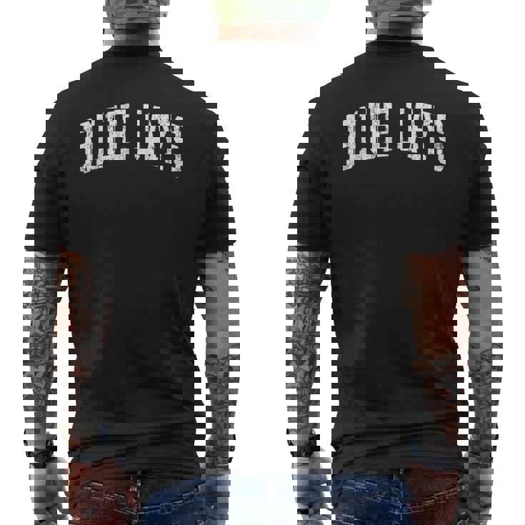 ブルージェイズ マスコット ヴィンテージ アスレチック スポーツ ネームデザイン メンズTシャツ バックプリント