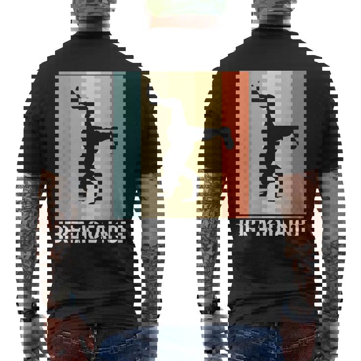 ブレイクダンス I レトロ I ダンサー ヒップホップダンス ブレイクダンス メンズTシャツ バックプリント