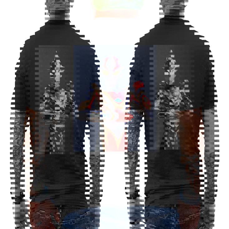 ブロマイドシリーズ ウルトラマンメビウス メビウスフェニックスブレイブ メンズTシャツ バックプリント