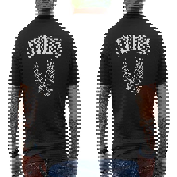 プレイヤーとファンのためのコンドルマスコット メンズTシャツ バックプリント