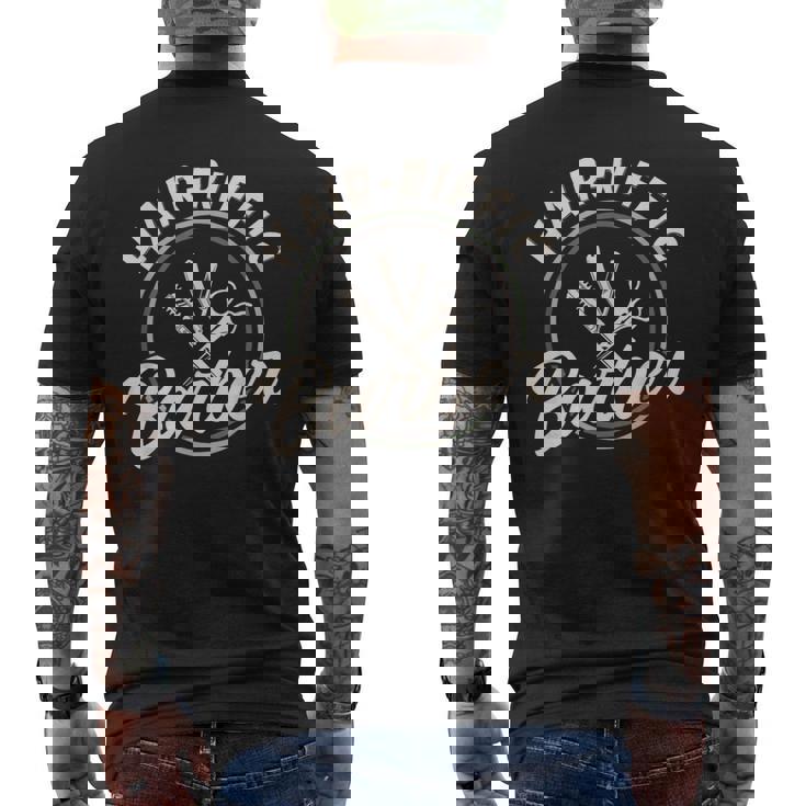 ヘアリフィク理容師美容室・ヘアサロン・美容師 メンズTシャツ バックプリント