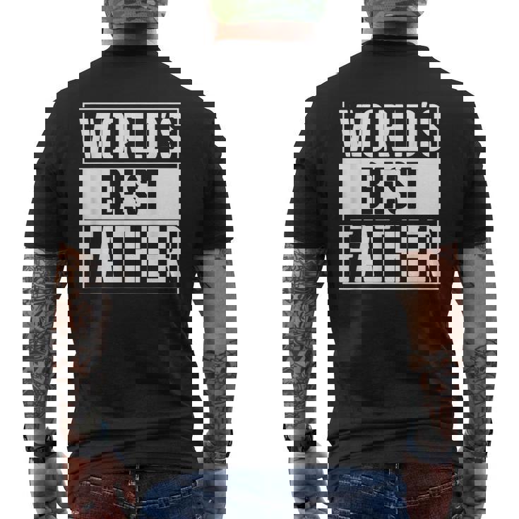 ベストファーザーワールドベストファーザー メンズTシャツ バックプリント