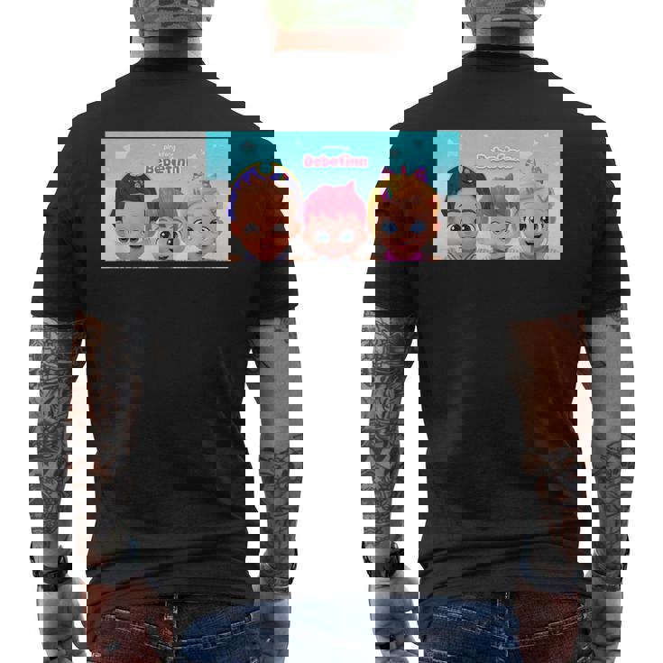 ベベフィクンででししし・良し・キッメンズ・ネガーマンズ メンズTシャツ バックプリント