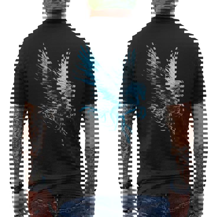 ペガサスユニコーンモチーフイラスト メンズTシャツ バックプリント