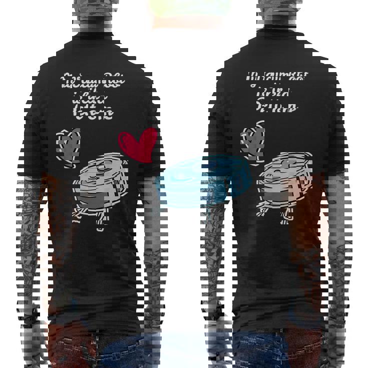 ペットのように ロボット掃除機 ロボット掃除機 メンズTシャツ バックプリント