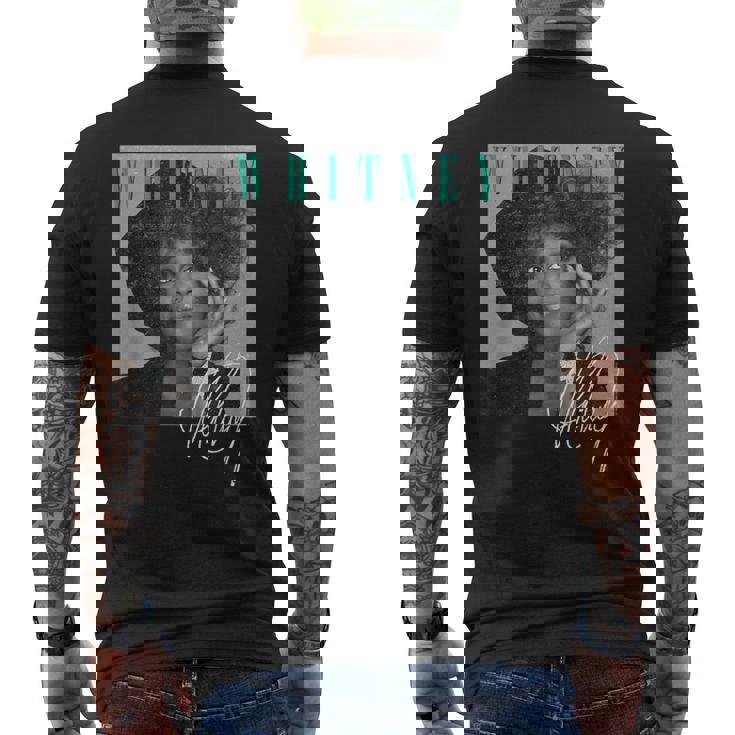 ホイットニー・ヒューストン・シューティングスター メンズTシャツ バックプリント