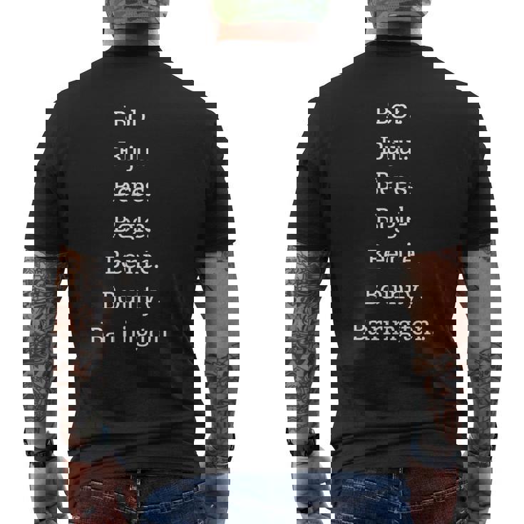 ボブ・ブジュ・ベレス ボーグル・ビーニー・バウンティ・バリントン メンズTシャツ バックプリント