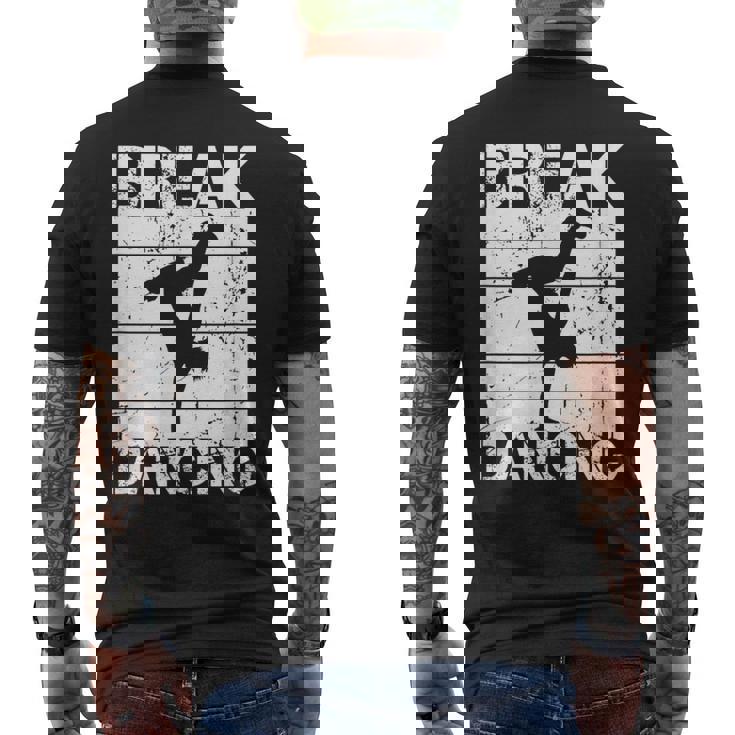 ボーイズヒップホップダンスブレイクダンス メンズTシャツ バックプリント