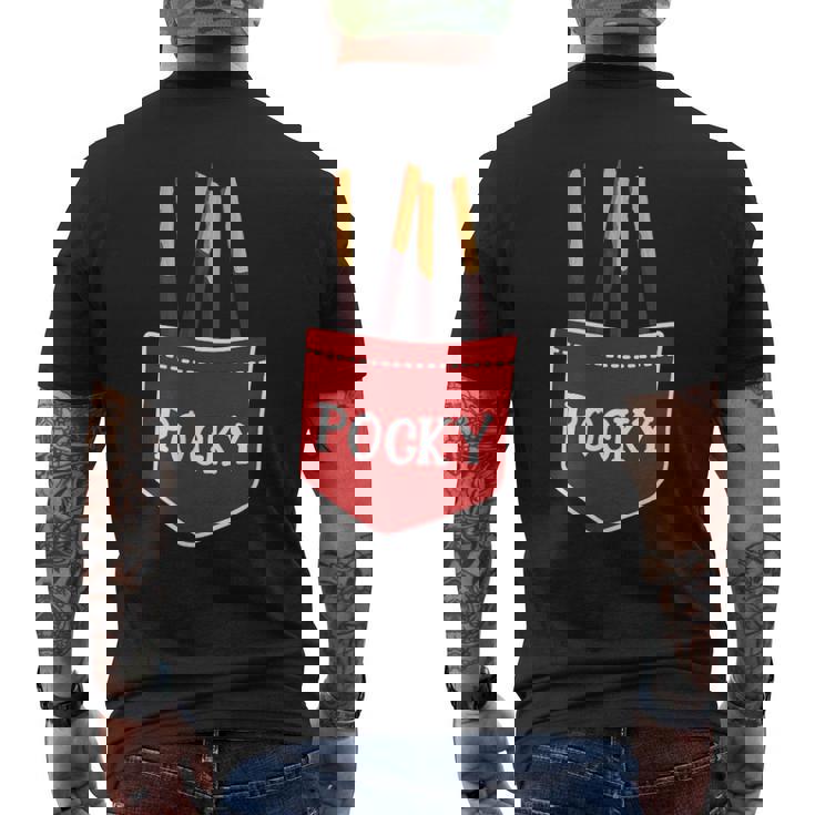 ポッキーポケット チョコレート ジャパン デザート 楽しいギフト メンズTシャツ バックプリント