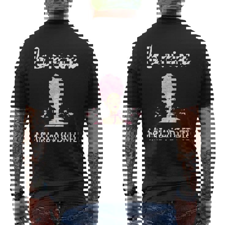 マリー・アントワネット女王 ヴェルサイユ革命 1789年 フランス メンズTシャツ バックプリント