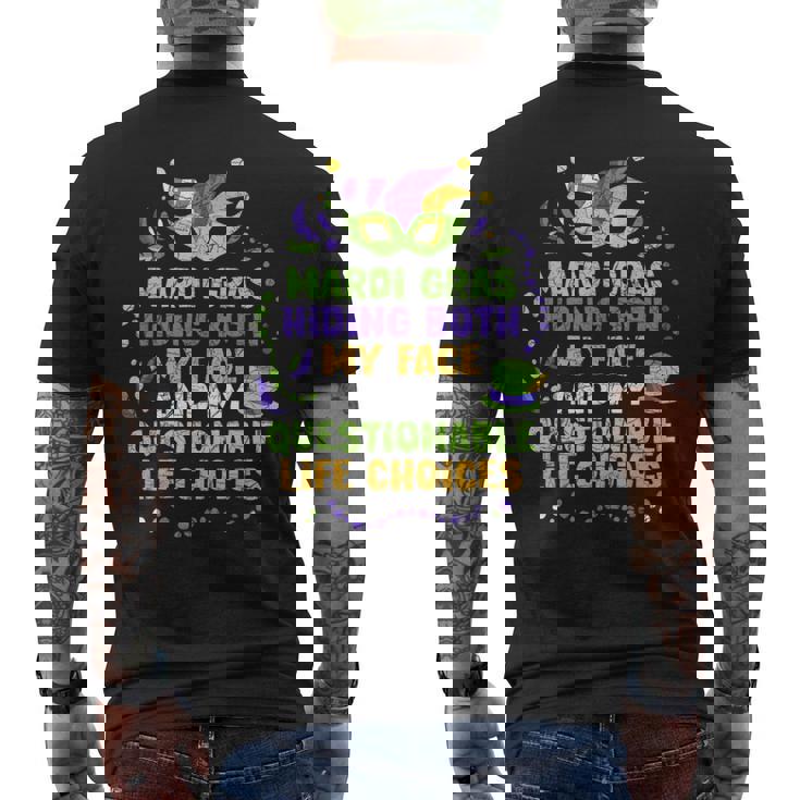 マルディグラ 仮面舞踏会 メンズTシャツ バックプリント