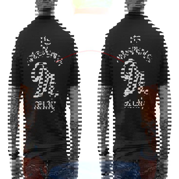 ミス・ミセス・ドクター、実はドクターへの感謝です 長袖tシャツ メンズTシャツ バックプリント