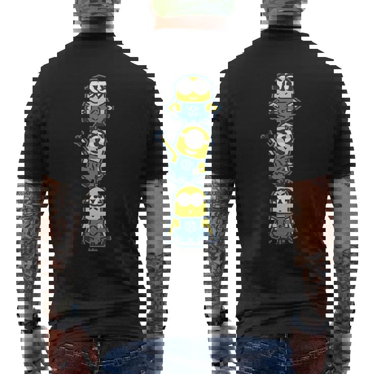 ミニオンズ カレッジエイト 2024 フロント&バック メンズTシャツ バックプリント