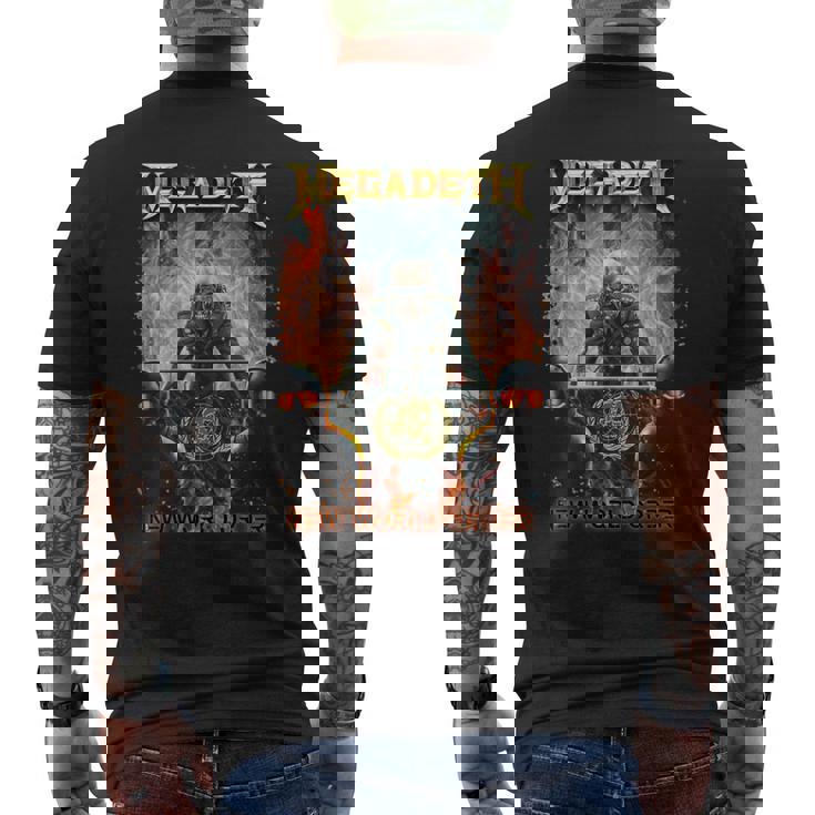 メガデス 新世界秩序 長袖tシャツ メンズTシャツ バックプリント