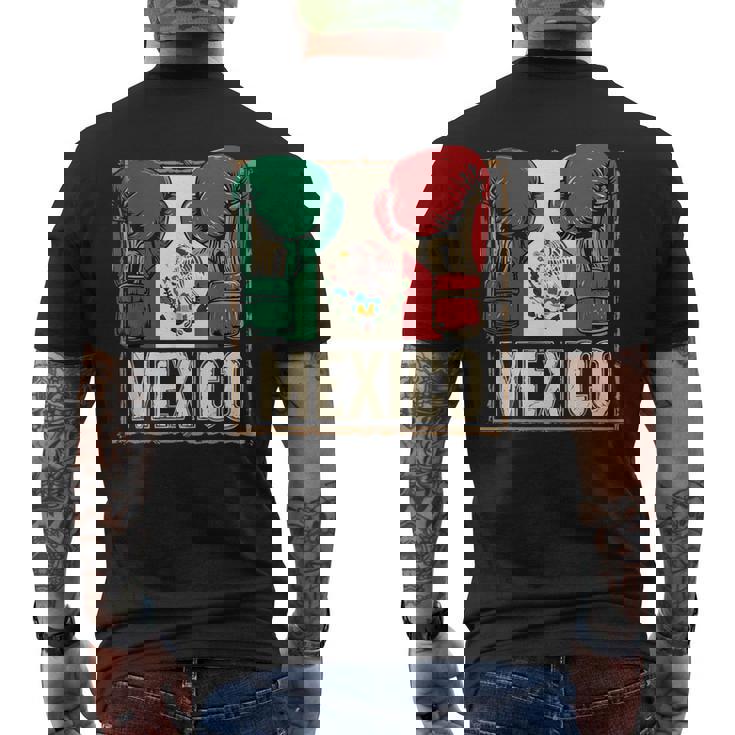 メキシコ ボクシンググローブ メキシコプライド スポーツファン ボクサーメンズ メンズTシャツ バックプリント