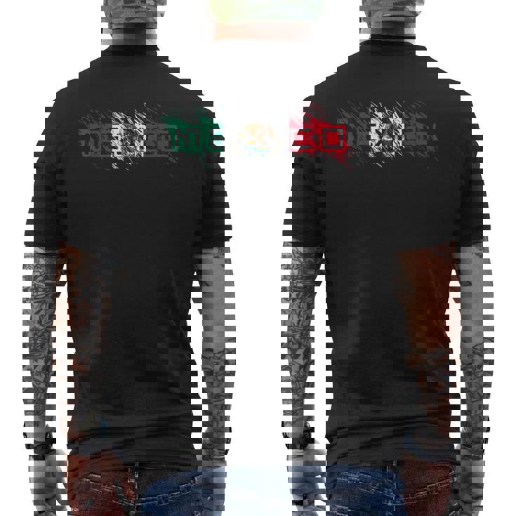 メキシコ メキシコ国旗 落書き文字 ラテン系 メンズTシャツ バックプリント