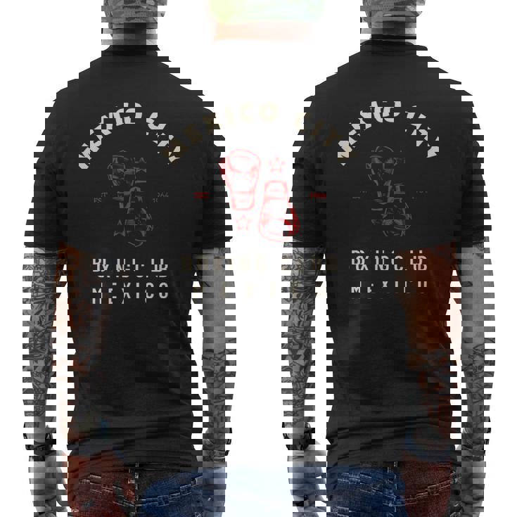 メキシコシティボクシングクラブ メキシコ ボクシング メンズTシャツ バックプリント
