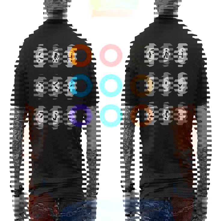 メトロ東京全線地下鉄列車デザイン メンズTシャツ バックプリント