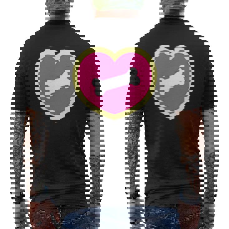 メルちゃんのペット いぬのポコちゃん バックプリント メンズTシャツ バックプリント