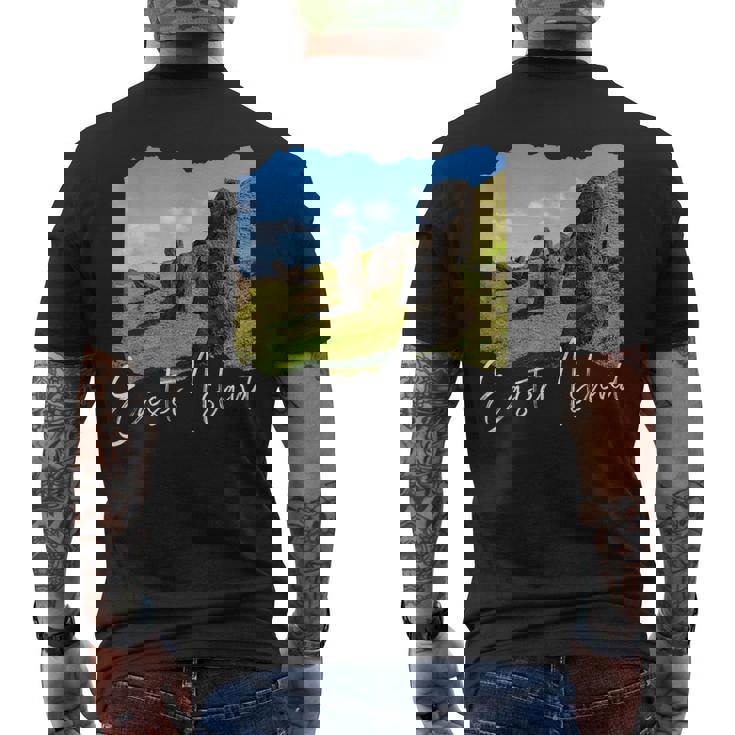 モアイ像 イースター島 ラパヌイ メンズTシャツ バックプリント