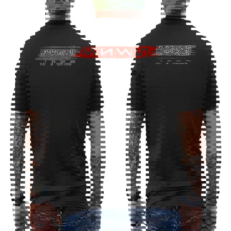 モジュラーシンセサイザー キーボード テクノ アナログ波形 メンズTシャツ バックプリント