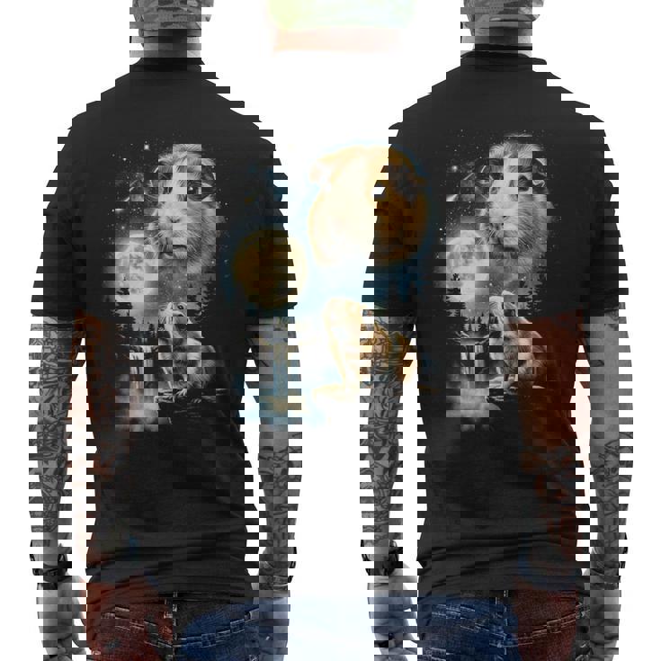 モルモット ハウリング トゥ ザ ムーン ミーム 面白い 90年代 モルモット 長袖tシャツ メンズTシャツ バックプリント