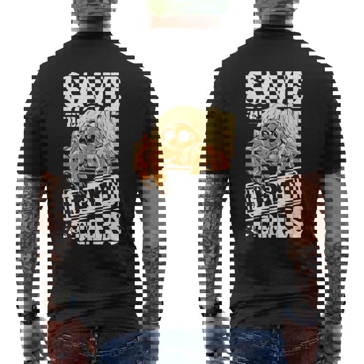 ヤドカリを救う メンズTシャツ バックプリント