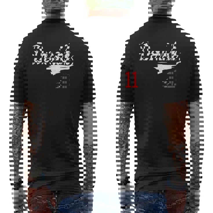 ユウ・ダルビッシュ・ヴィンテージ・ゲームデー メンズTシャツ バックプリント