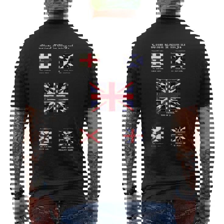 ユニオンジャックの進化 メンズTシャツ バックプリント