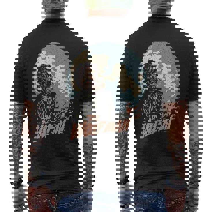 ユニバーサル モンスター ウルフマン ムーン メンズTシャツ バックプリント