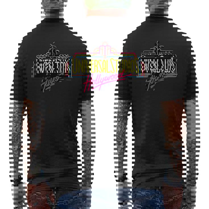 ユニバーサルスタジオハリウッドマーキー メンズTシャツ バックプリント