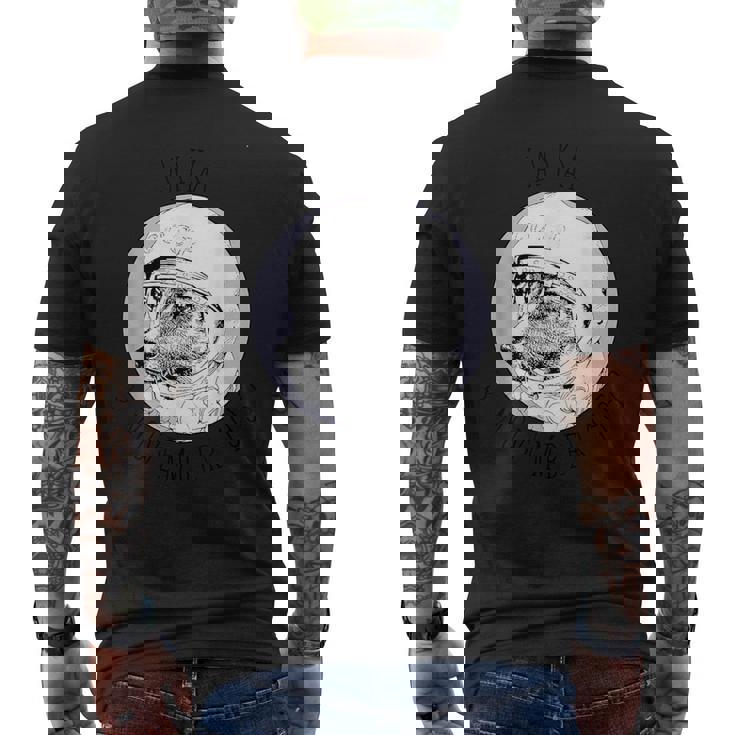 ライカ 宇宙犬 ソ連 メンズTシャツ バックプリント