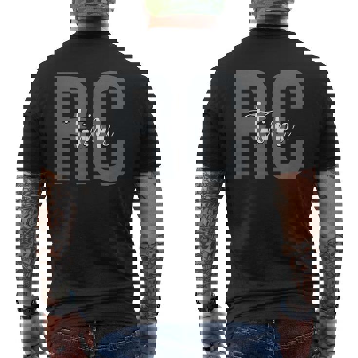 ラジコン カー愛好家 ラジコンカーレース メンズTシャツ バックプリント