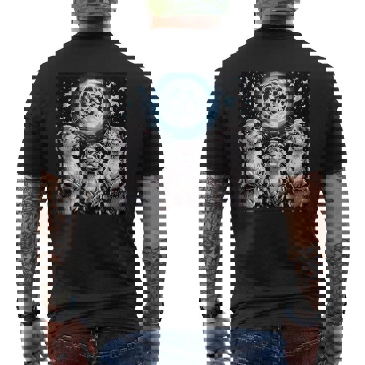 ラッコ マーチ カワウソ ハウリング 月 ヴィンテージ ラッコ メンズTシャツ バックプリント