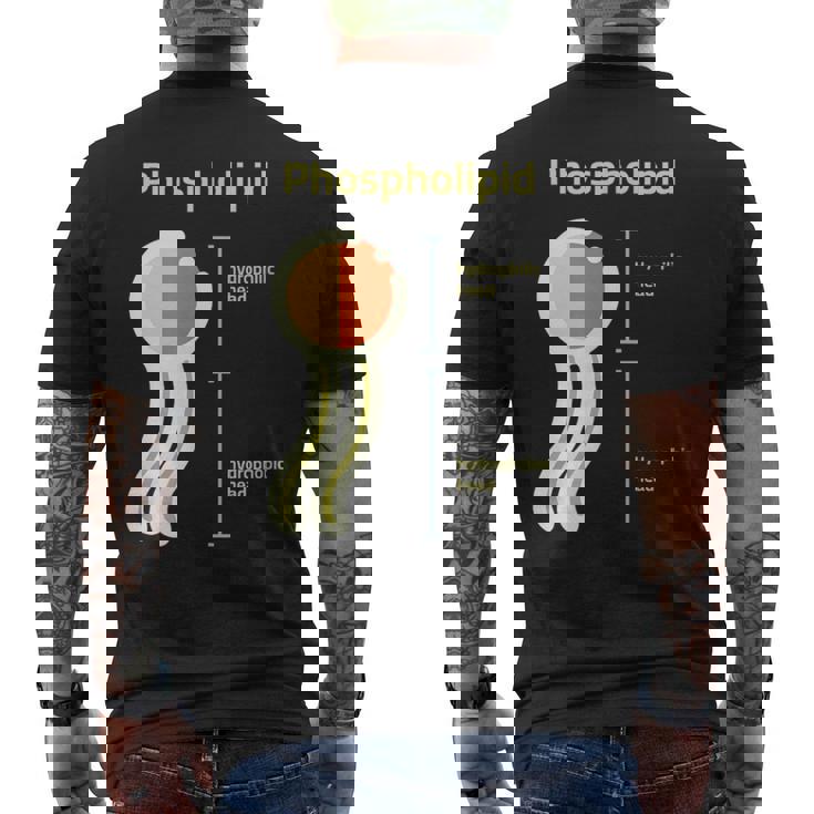 リン脂質 メンズTシャツ バックプリント
