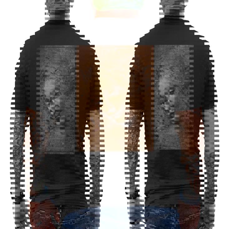 レオナルド・ダ・ヴィンチによるラ・スカピリアタ 長袖tシャツ メンズTシャツ バックプリント