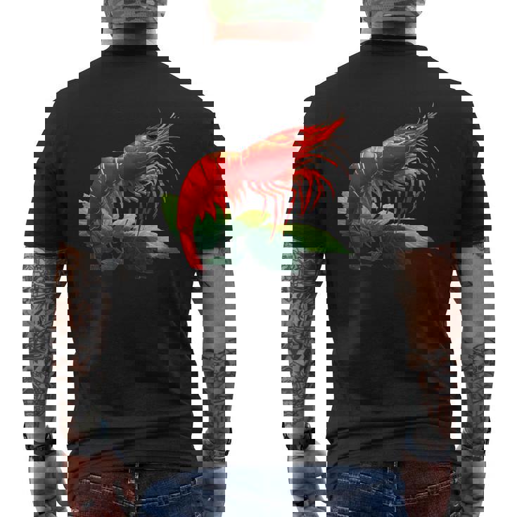 レッドチェリー シュリンプ ブリーダー ネオカラディナ 淡水水槽 メンズTシャツ バックプリント