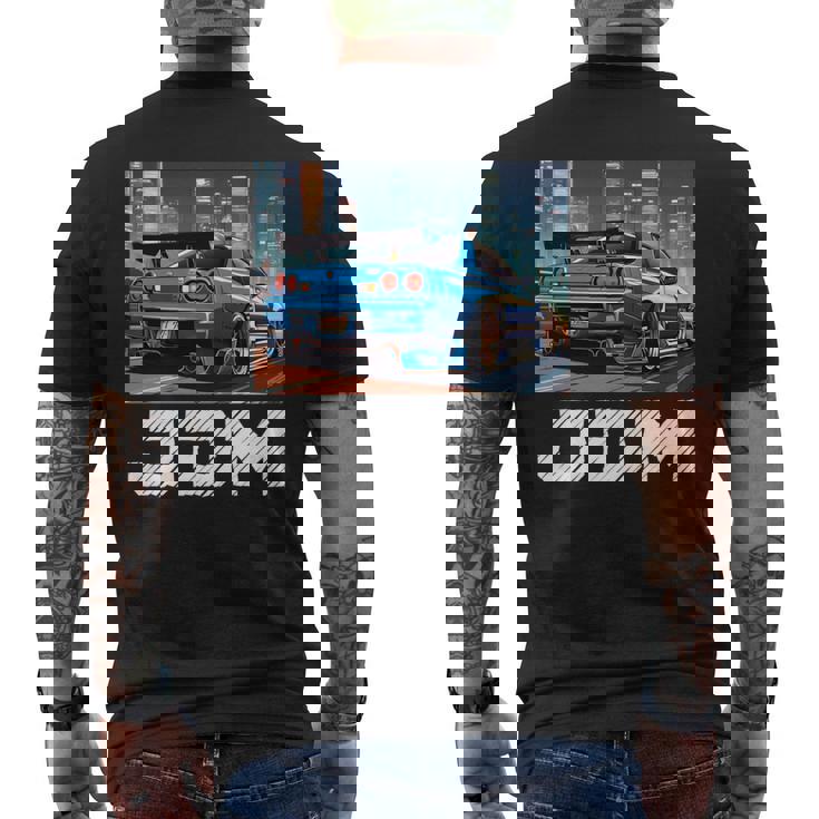 レトロ Jdm 日本ドリフトレース チューニングカー 東京スカイライン ギフト 長袖tシャツ メンズTシャツ バックプリント